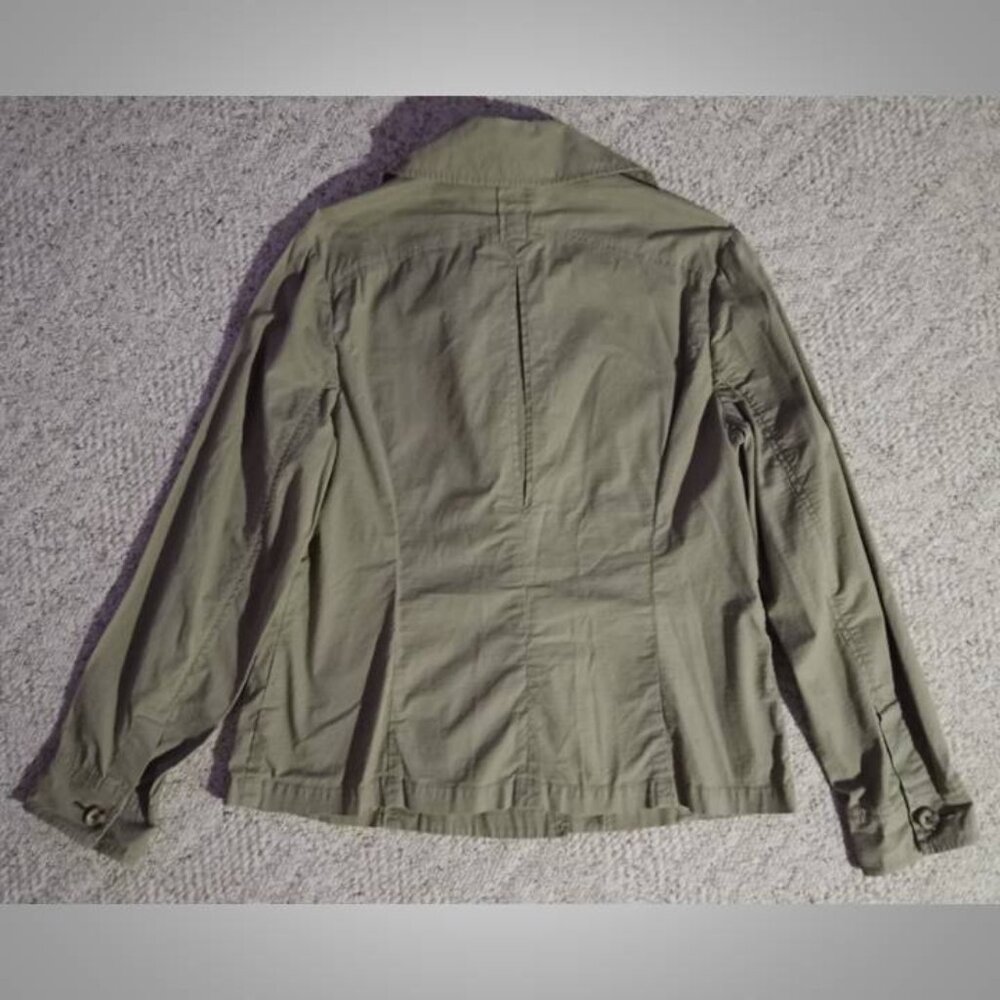 CAbi utility jacket coat size Large green/tan. - Picture 3 of 6